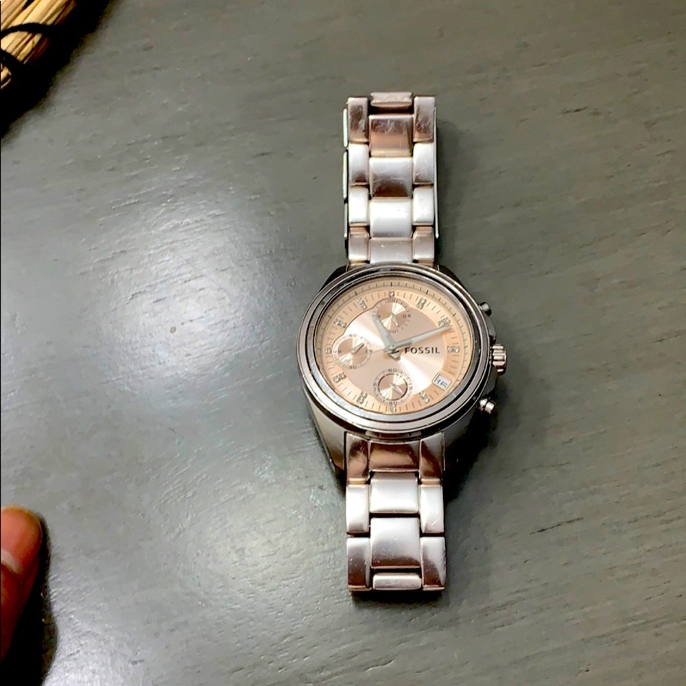 Fossil watch. Rose gold